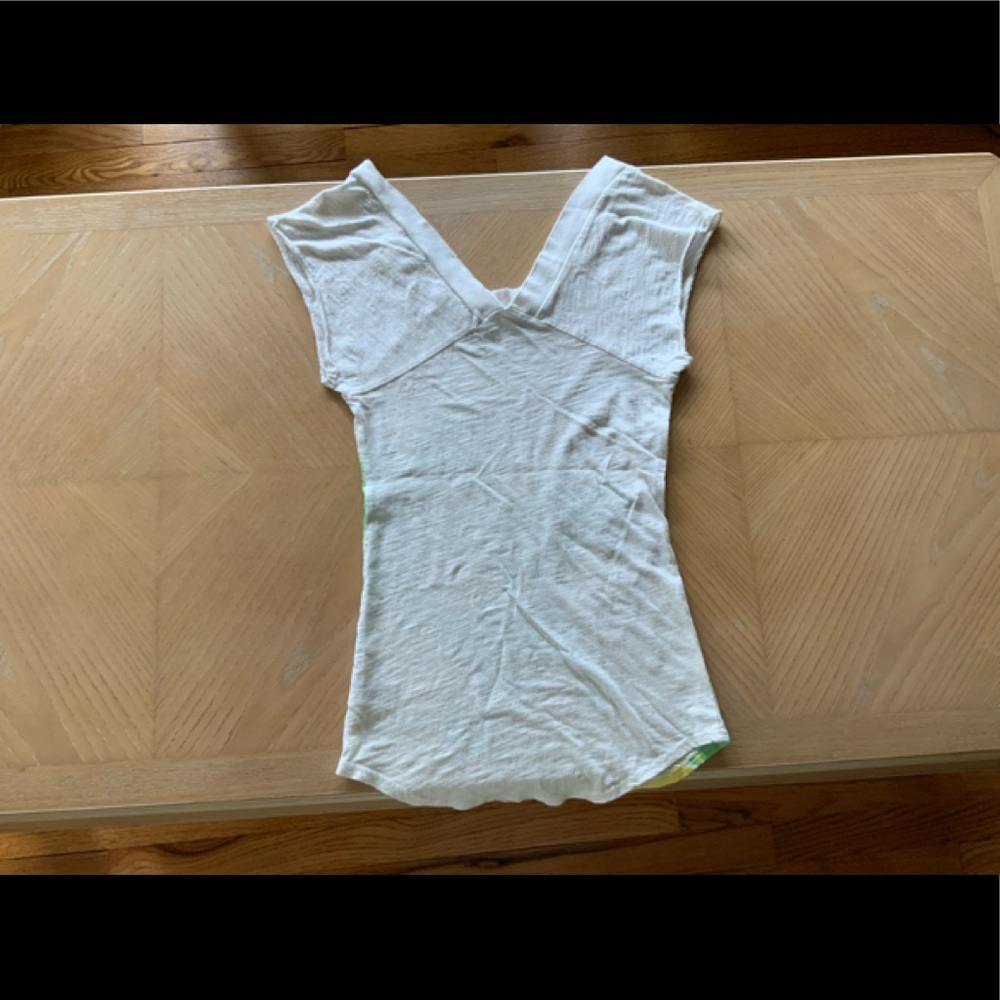 Slub v-neck tee - Picture 2 of 4